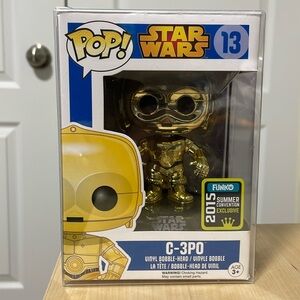 Funko Pop Star Wars #13 C-3P0 (Metallic Chrome) Summer Convention Exclusive 2015